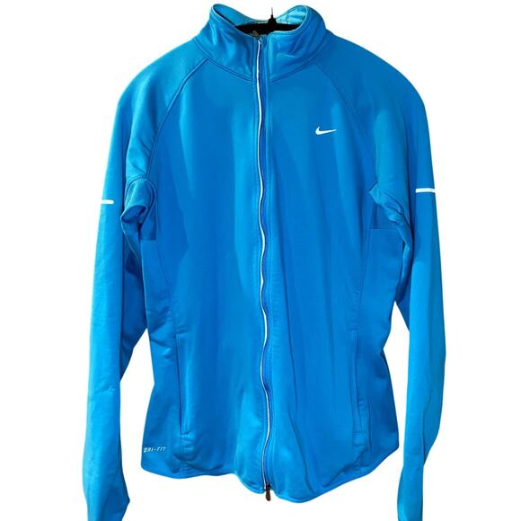 Nike Women's Blue Dri-FIT Full Zip Jacket - Size Large - Picture 1 of 12